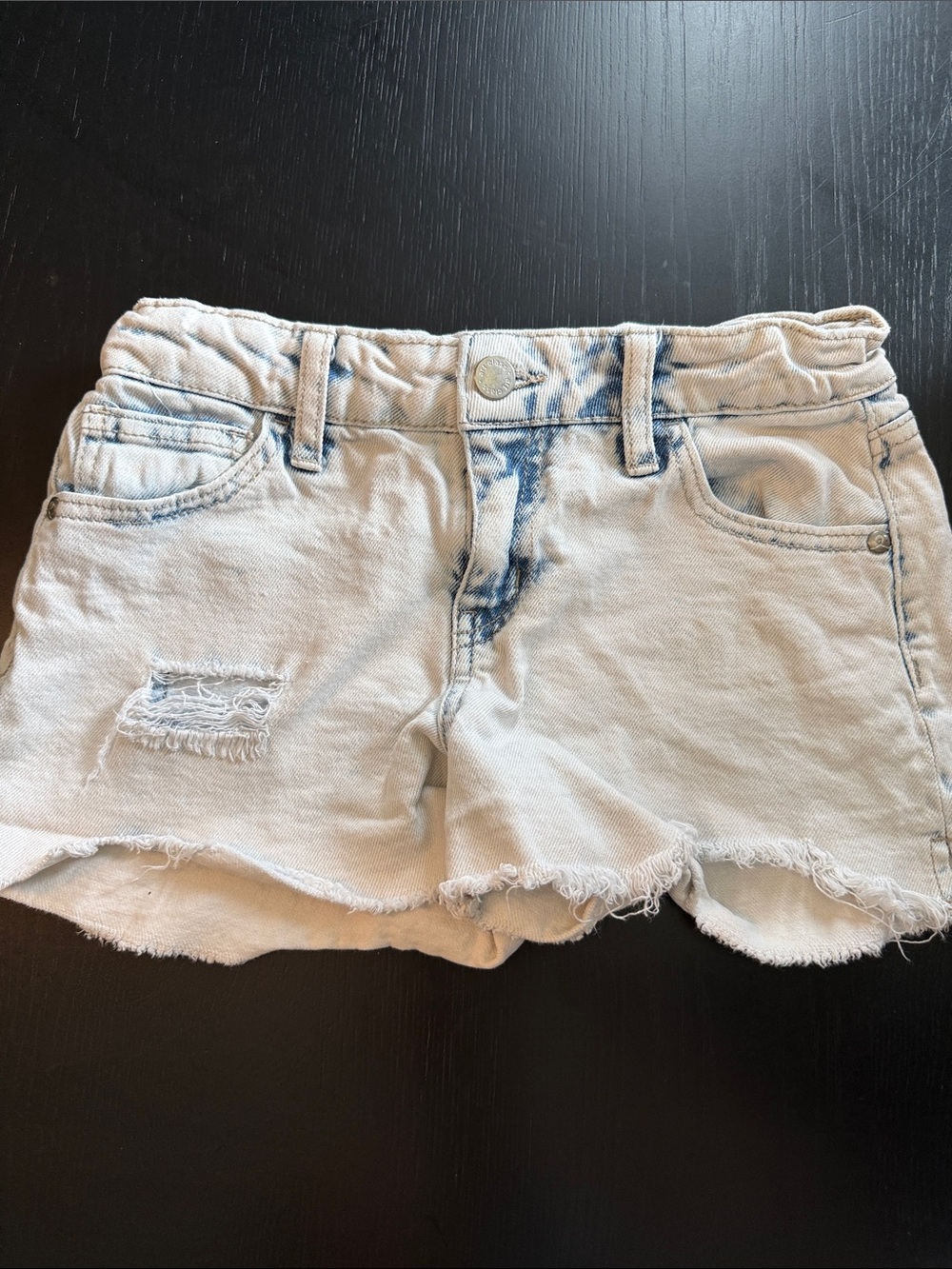 art class Light Blue Denim Tie-Dye Toddler Shorts